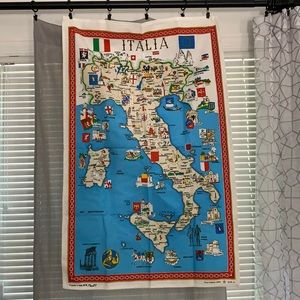 Map of Italy Tapestry